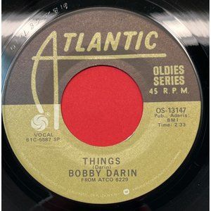 Bobby Darin Things / Won't You Come Home Bill Bailey 45 Pop Atlantic Oldies